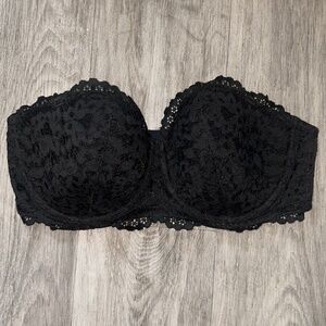Body by Victoria black strapless 38D bra